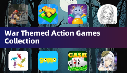 Collection de jeux d'action aux thèmes de guerre